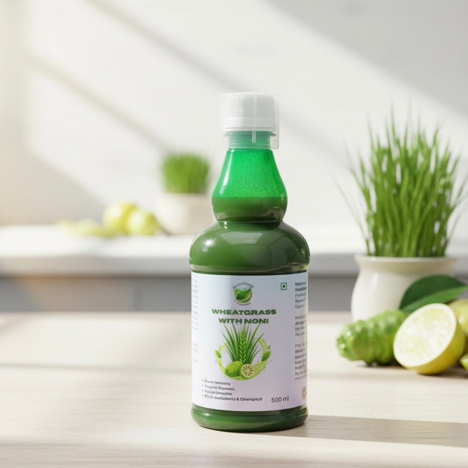 WHEATGRASS NONI JUICE | 100% VEGETERIAN