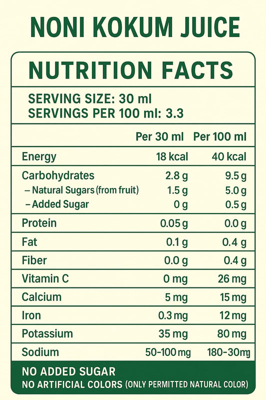 NONI KUKUM JUICE  | 100% VEGETERIAN