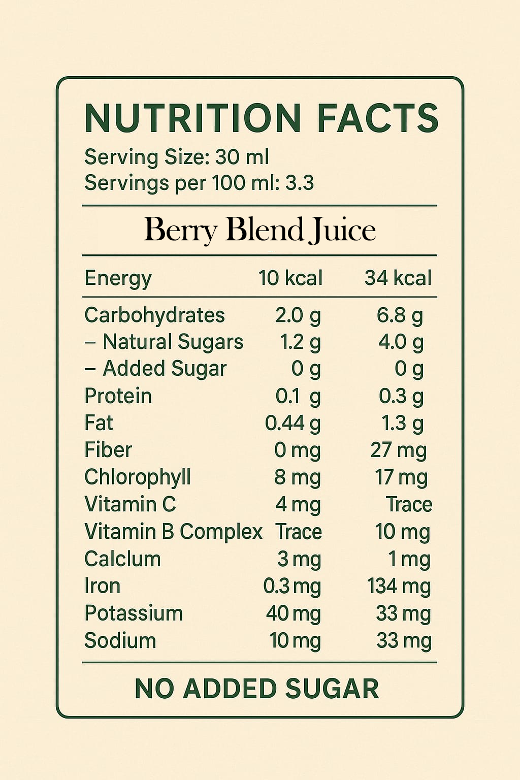 BERRY BLEND JUICE | 100% VEGETERIAN