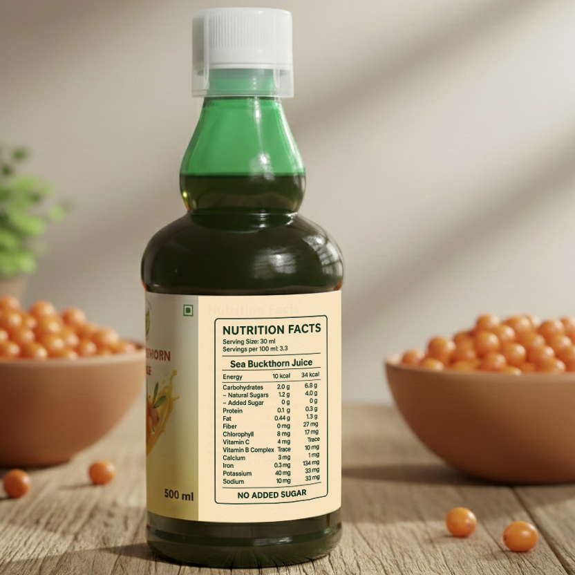 SEA BUCKTHRON JUICE | 100% VEGETERIAN